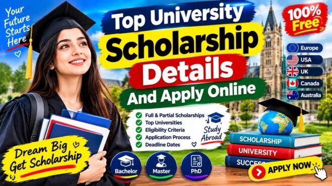 Top University Scholarship Details And Apply Online